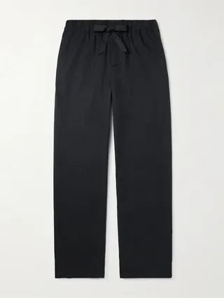 Organic Cotton-Poplin Pyjama Trousers