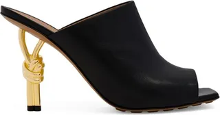 Bottega Veneta Leather Knot Mules 90