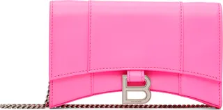 Balenciaga Pink XS Hourglass Shoulder Bag