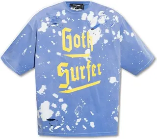 Dsquared2 Paint Splatter Distressed Crewneck T-Shirt
