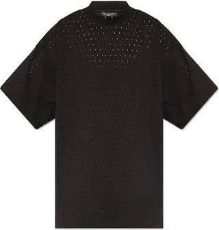 Balenciaga Perforated Crewneck T-Shirt