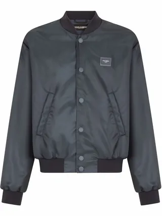 Logo-Patch Bomber Jacket