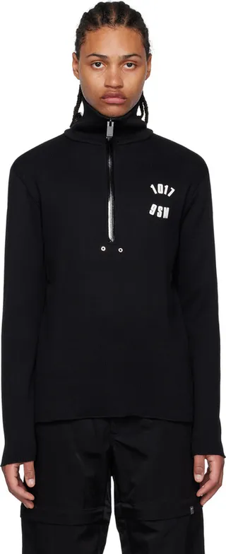 1017 ALYX 9SM Black Half-Zip Sweater