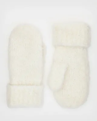 Darby Mittens - Chalk White