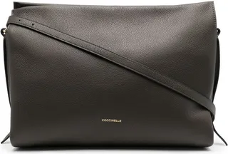 Grained Leather Shoulder Bag