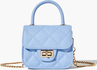 Diamond-Quilted Mini Crossbody Bag