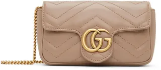 Gucci Pink Super Mini GG Marmont Matelassé Bag