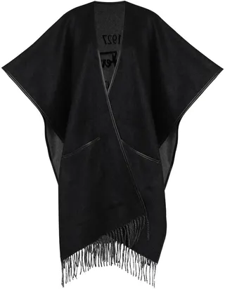 1927 Fringed-Edge Knitted Cape