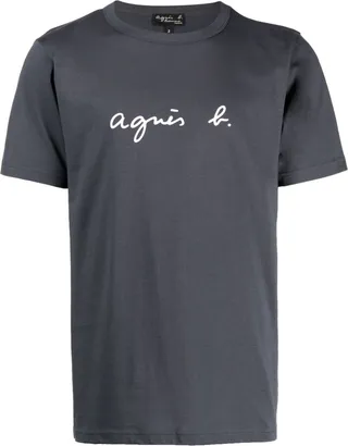 logo-print cotton T-shirt