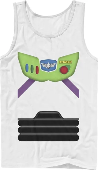 Men's Toy Story Buzz Lightyear Costume Tee Tank Top - White - Large