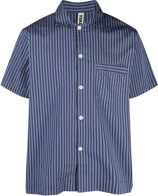 Striped Organic-Cotton Pyjama Shirt