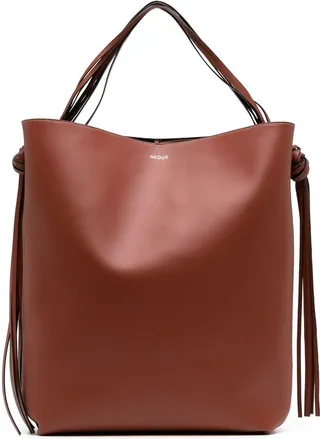 Saturn leather tote bag
