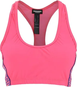 Dsquared2 Logo Detailed Cropped Sports Bra