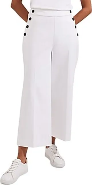 Hobbs London Simone Cropped Wide Leg Pants