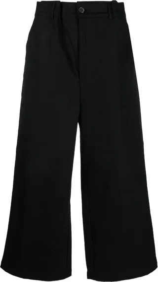 High-Waisted Wide-Leg Trousers