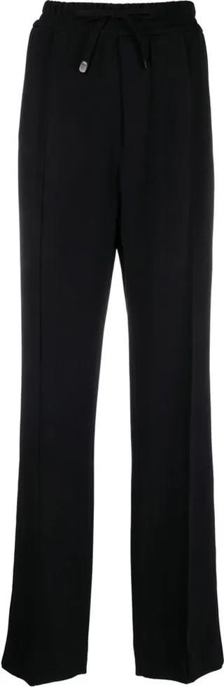 High-Waisted Straight-Leg Trousers