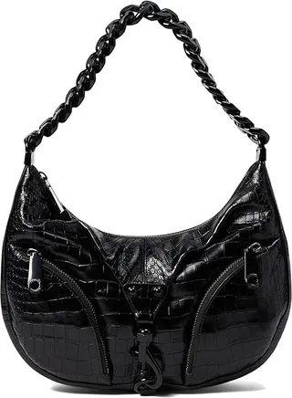 Rebecca Minkoff Julian Croissant (Black) Handbags