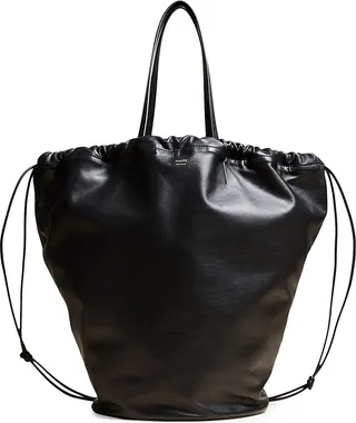 Medium Osa Leather Drawstring Tote