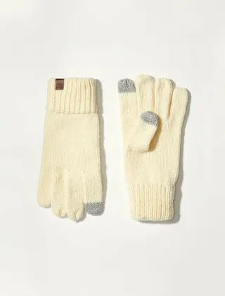 Lucky Brand Ribbed Wool Knit Texting Glove