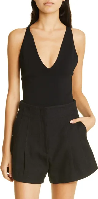 Vera Deep V-Neck Thong Bodysuit