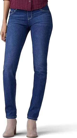 Lee Sculpting Missy Slim Fit Slim Leg Pull-On Mid-Rise (Expedition) Women's Jeans