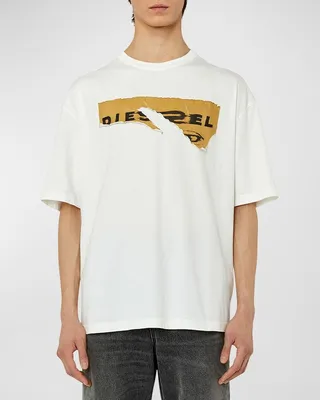 Men's T-Wash-Poff Printed Patch T-Shirt