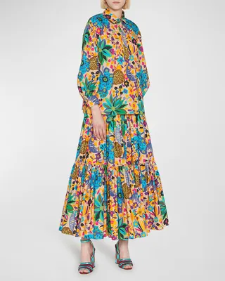 Poet Floral-Print Collared Shirt