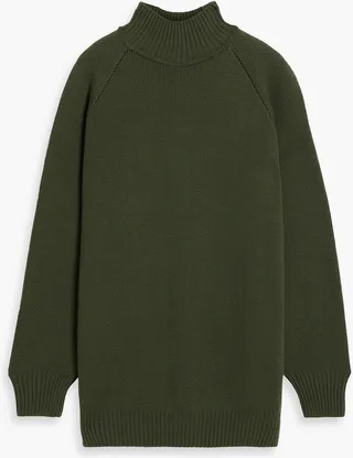 Wool turtleneck sweater