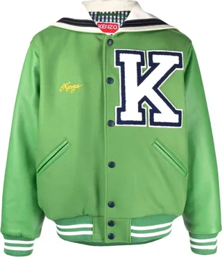 Logo-Patch Bomber Jacket