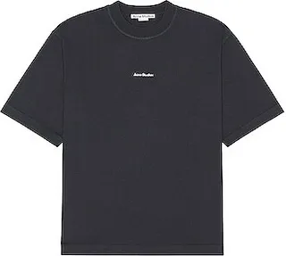 Acne Studios Extorr Stamp T-shirt in Black