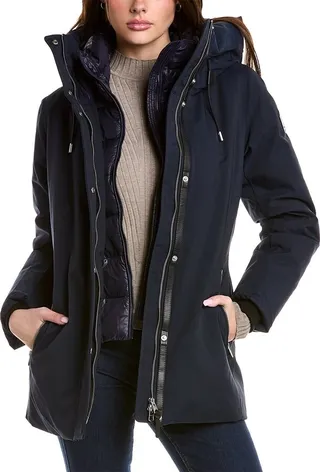 Mackage Jeni Leather-Trim Down Parka