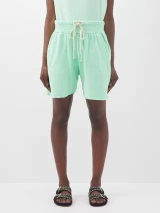 Yacht Fleece-back Cotton-jersey Shorts