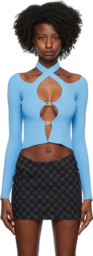 MISBHV Blue Seamless Cardigan