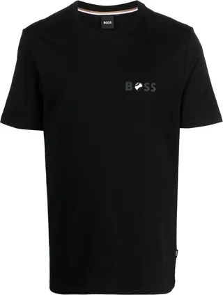 logo-print cotton T-shirt