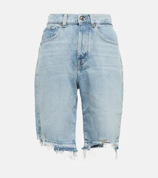 Andy distressed denim shorts