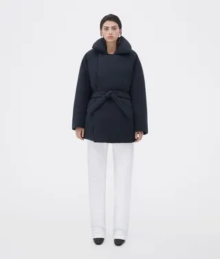 Frosted Poplin Puffer Jacket