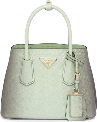 Double Saffiano leather mini bag