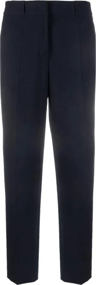 Cropped Straight-Leg Trousers