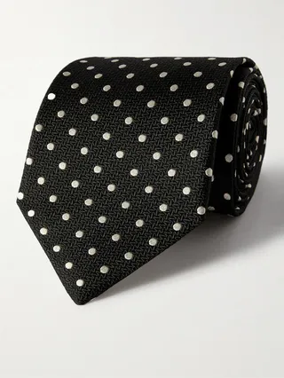 Pickwick 8.5cm Polka-Dot Silk-Jacquard Tie