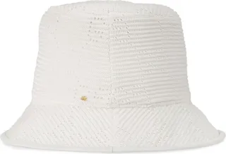 GG cable-knit fedora hat