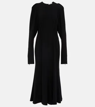 Hull crepe maxi dress