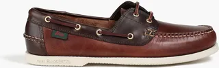 Jetty II two-tone leather boat shoes