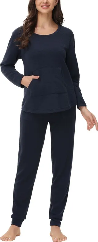 Women's Kangaroo Long Sleeve Top with Jogger Set