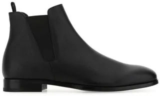 Prada Saffiano Slip-On Chelsea Boots
