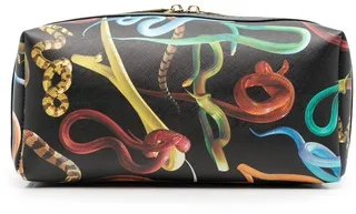 Snake Print Wash Bag