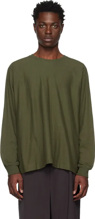 Homme Plissé Issey Miyake Green Release-T 1 Long Sleeve T-Shirt