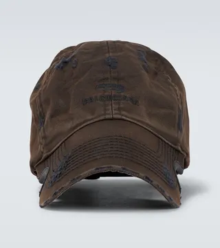 Distressed baseball cap
