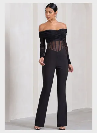 Bardot High Leg Jumpsuit