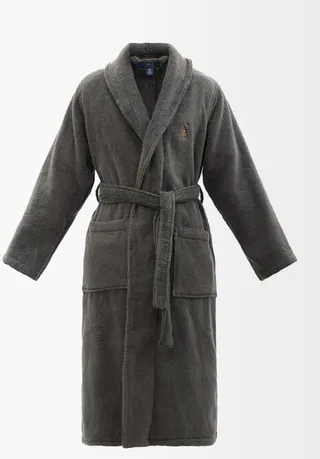Logo-embroidered Cotton-terry Robe
