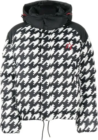 Moment houndstooth-print puffer jacket